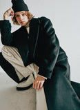ORDINARY PEOPLE(オーディナリーピープル)   ORDINARY OVERSIZE BLACK DOUBLE COAT