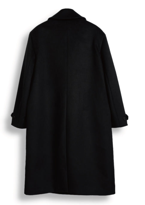 ORDINARY PEOPLE(オーディナリーピープル)   ORDINARY OVERSIZE BLACK DOUBLE COAT