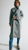 ORDINARY PEOPLE(オーディナリーピープル)   ORDINARY OVERSIZE GREY DOUBLE COAT