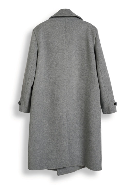 ORDINARY PEOPLE(オーディナリーピープル)   ORDINARY OVERSIZE GREY DOUBLE COAT
