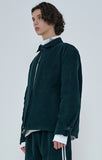 オーワイ(OY) 	CORDUROY FLOWER LOGO JACKET-GREEN