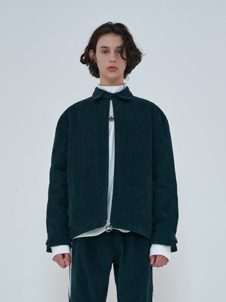 オーワイ(OY) 	CORDUROY FLOWER LOGO JACKET-GREEN