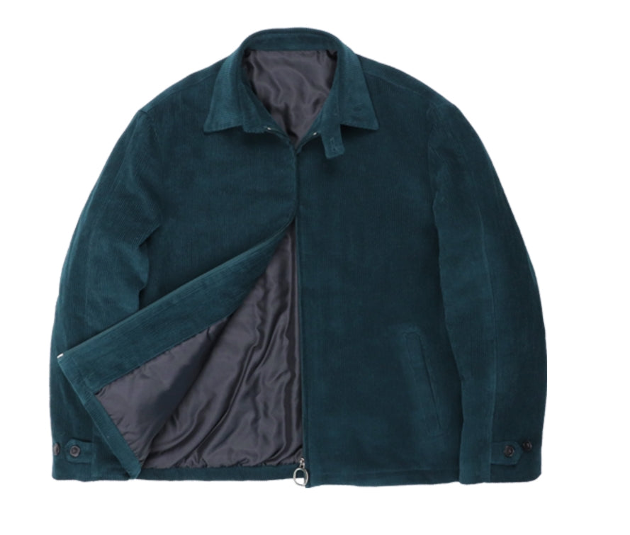 オーワイ(OY) 	CORDUROY FLOWER LOGO JACKET-GREEN