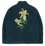 オーワイ(OY) 	CORDUROY FLOWER LOGO JACKET-GREEN