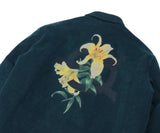 オーワイ(OY) 	CORDUROY FLOWER LOGO JACKET-GREEN