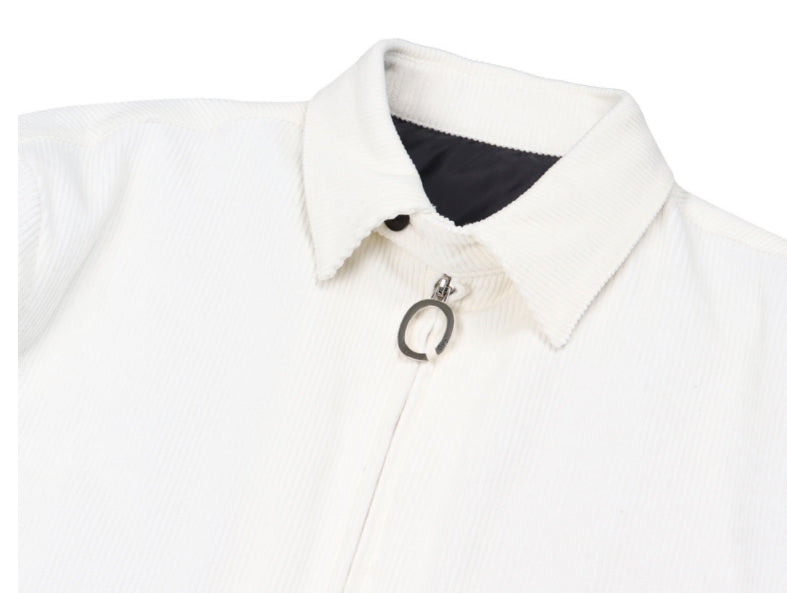 オーワイ(OY) 	CORDUROY FLOWER LOGO JACKET-IVORY