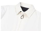 オーワイ(OY) 	CORDUROY FLOWER LOGO JACKET-IVORY