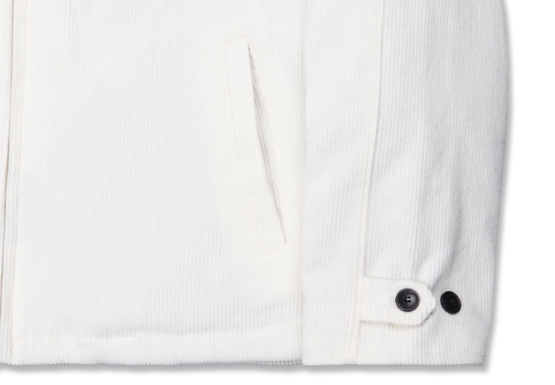 オーワイ(OY) 	CORDUROY FLOWER LOGO JACKET-IVORY