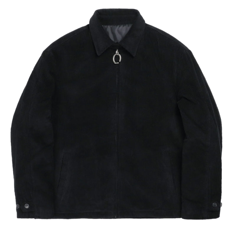 オーワイ(OY) 	CORDUROY FLOWER LOGO JACKET-BLACK