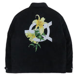 オーワイ(OY) 	CORDUROY FLOWER LOGO JACKET-BLACK