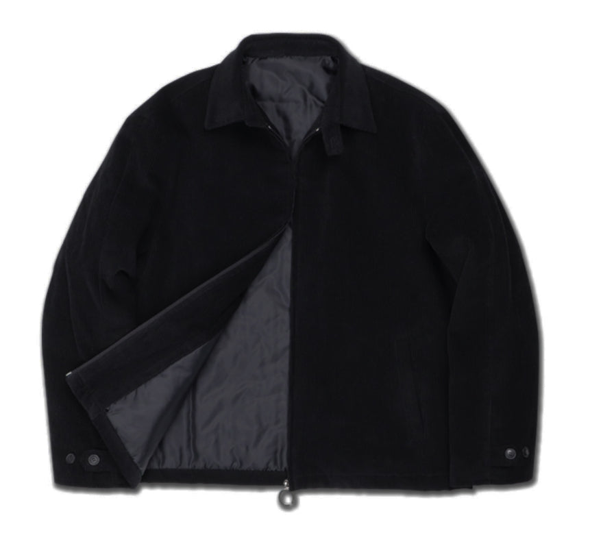 オーワイ(OY) 	CORDUROY FLOWER LOGO JACKET-BLACK