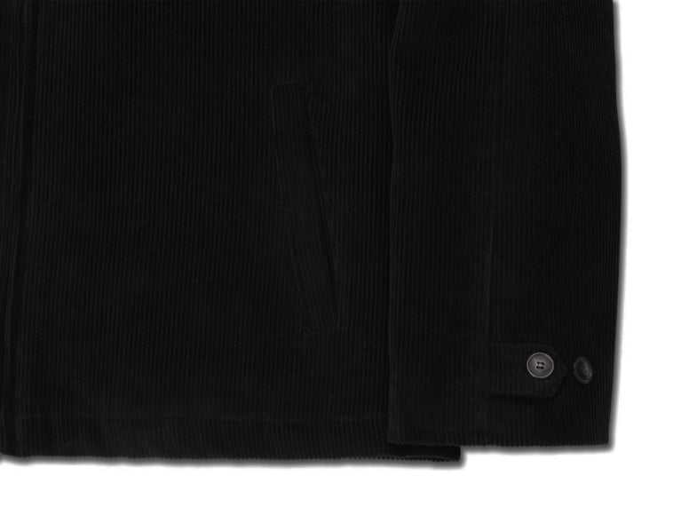 オーワイ(OY) 	CORDUROY FLOWER LOGO JACKET-BLACK
