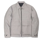 オーワイ(OY) 	SHEEP&WOLF LEATHER JACKET-GREY