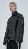 オーワイ(OY) 	SHEEP&WOLF LEATHER JACKET-BLACK