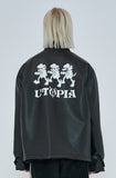 オーワイ(OY) 	SHEEP&WOLF LEATHER JACKET-BLACK