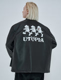 オーワイ(OY) 	SHEEP&WOLF LEATHER JACKET-BLACK