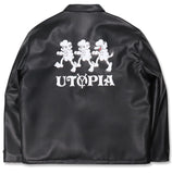 オーワイ(OY) 	SHEEP&WOLF LEATHER JACKET-BLACK