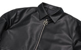 オーワイ(OY) 	SHEEP&WOLF LEATHER JACKET-BLACK
