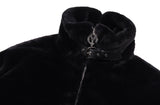 オーワイ(OY) 	BOTH ZIPPER UNBALANCE LOGO FUR JACKET-BLACK