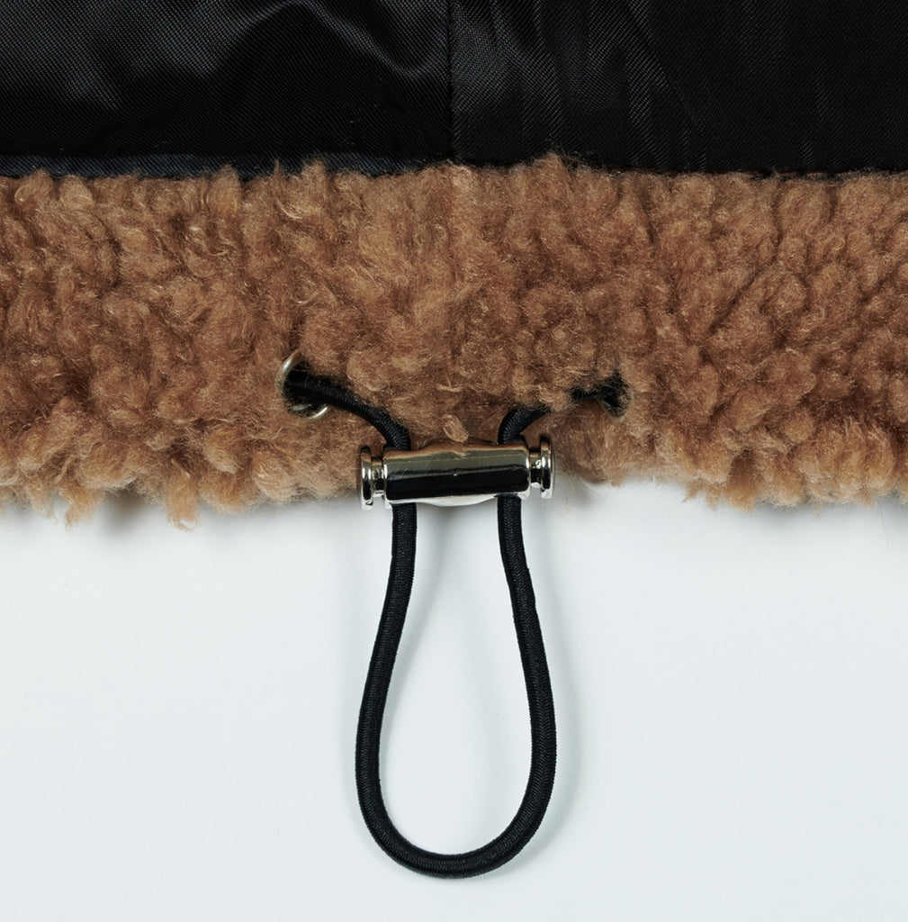 ディープリーク(DPRIQUE) OVERSIZED SHEARLING JACKET - BEIGE