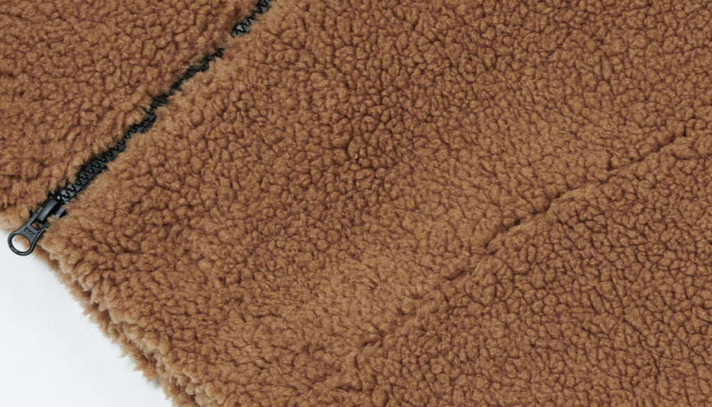 ディープリーク(DPRIQUE) OVERSIZED SHEARLING JACKET - BEIGE