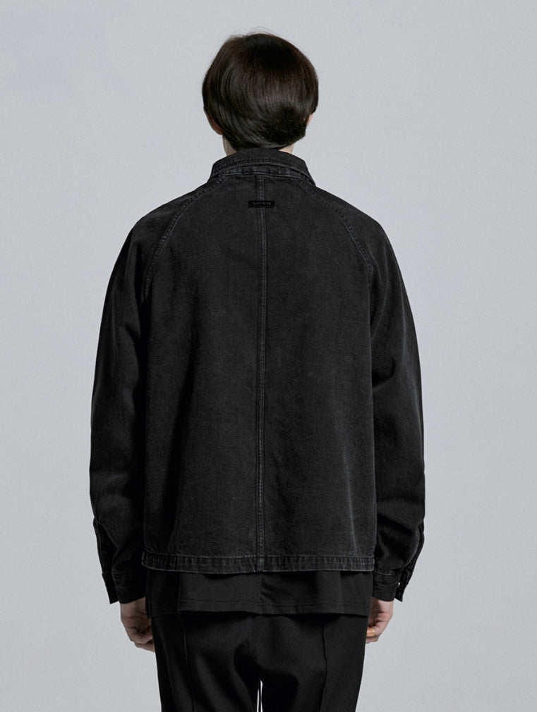 ディープリーク(DPRIQUE) DENIM ZIPPER JACKET - BLACK