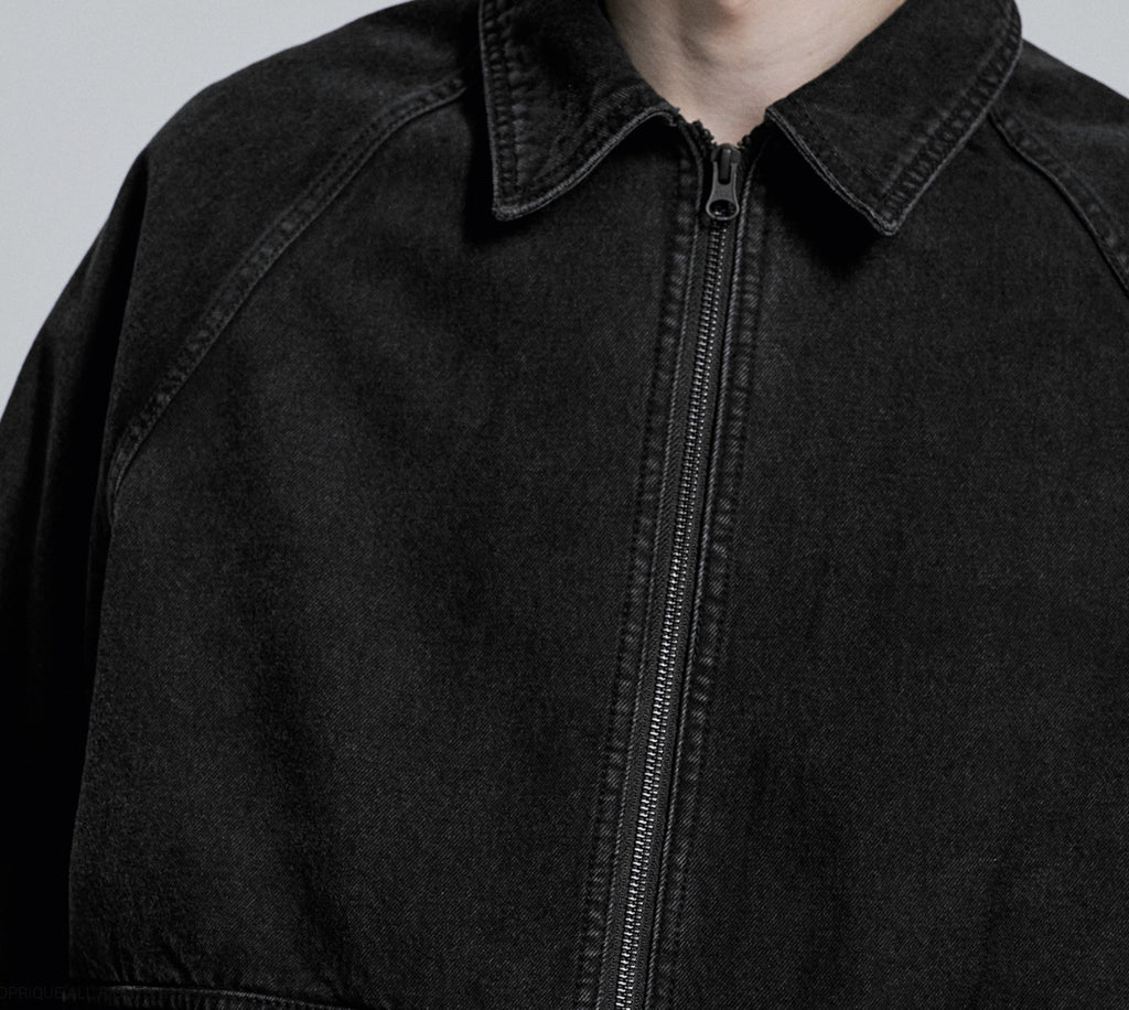 ディープリーク(DPRIQUE) DENIM ZIPPER JACKET - BLACK