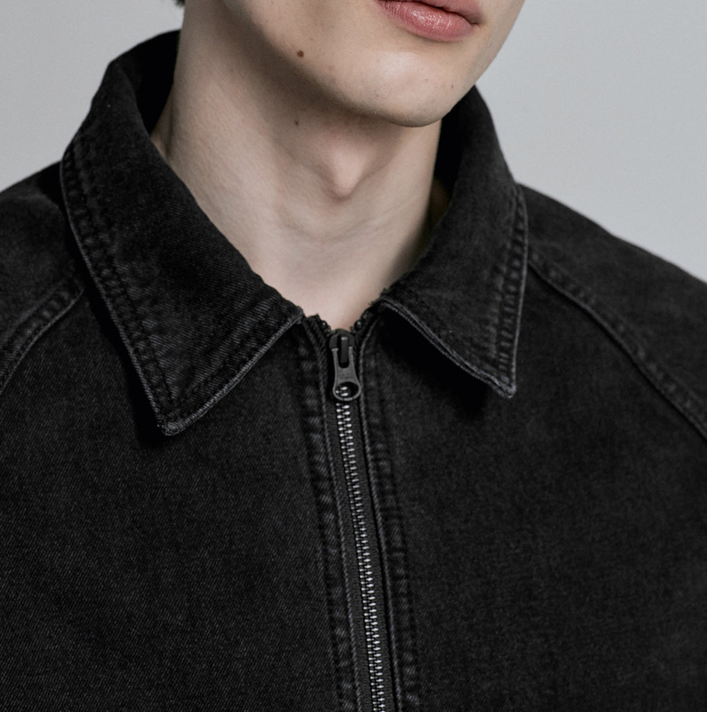 ディープリーク(DPRIQUE) DENIM ZIPPER JACKET - BLACK