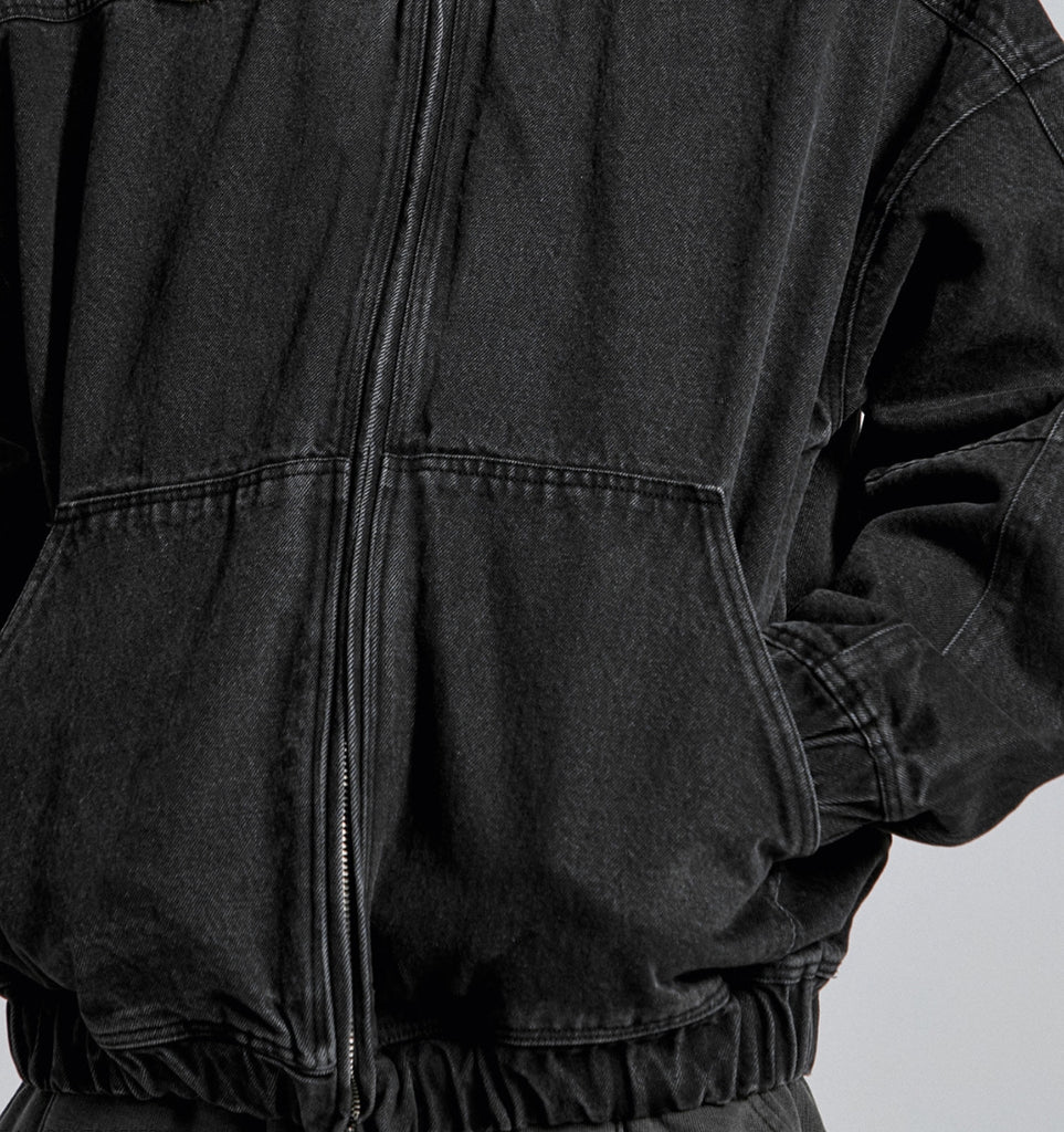 ディープリーク(DPRIQUE) PANEL ZIP-UP JACKET - BLACK