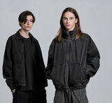 ディープリーク(DPRIQUE) PANEL ZIP-UP JACKET - BLACK