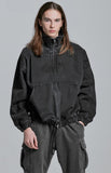 ディープリーク(DPRIQUE) PANEL ZIP-UP JACKET - BLACK
