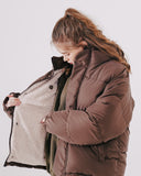 ダブルユーブイプロジェクト(WV PROJECT)Kakao Reversible Synthetic Puffer Brown KHOT7439