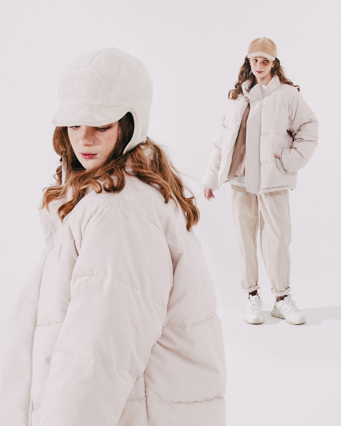 ダブルユーブイプロジェクト(WV PROJECT)Kakao Reversible Synthetic Puffer CreamBeige KHOT7439