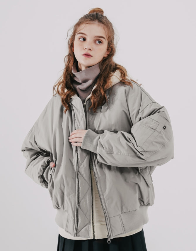 ダブルユーブイプロジェクト(WV PROJECT)  Warm Overfit MA-1 Jacket Gray MJOT7413