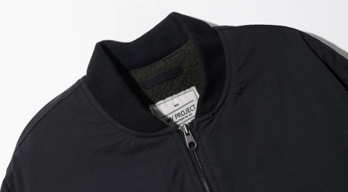 ダブルユーブイプロジェクト(WV PROJECT)  Warm Overfit MA-1 Jacket Black MJOT7413