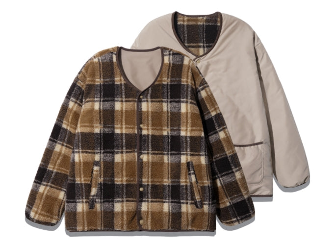 ダブルユーブイプロジェクト(WV PROJECT)  Cheki Reversible No-Color Jacket Beige CJOT7430