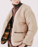 ダブルユーブイプロジェクト(WV PROJECT)  Cheki Reversible No-Color Jacket Beige CJOT7430