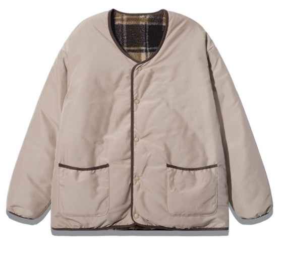 ダブルユーブイプロジェクト(WV PROJECT)  Cheki Reversible No-Color Jacket Beige CJOT7430