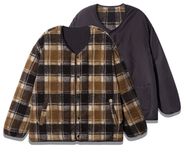 ダブルユーブイプロジェクト(WV PROJECT)  Cheki Reversible No-Color Jacket Brown CJOT7430