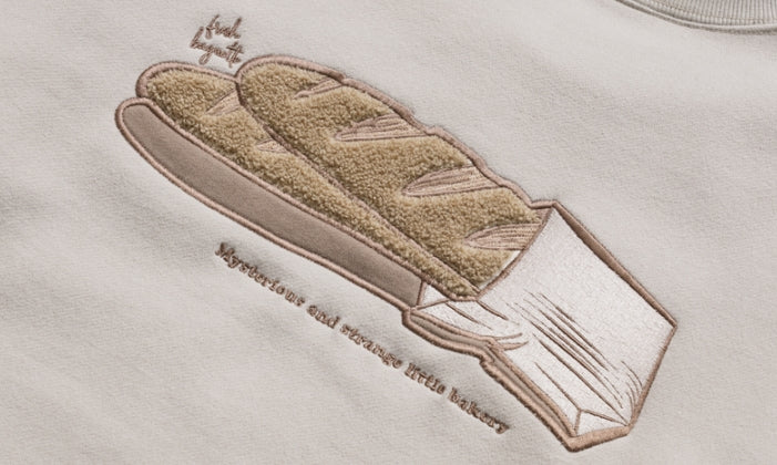 ダブルユーブイプロジェクト(WV PROJECT)  Baguette Sweatshirt Beige Gray JJMT7428