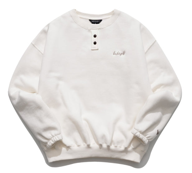 ダブルユーブイプロジェクト(WV PROJECT)  Baguette Sweatshirt Cream JJMT7428