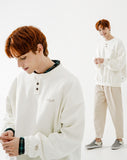ダブルユーブイプロジェクト(WV PROJECT)  Baguette Sweatshirt Cream JJMT7428