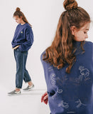 ダブルユーブイプロジェクト(WV PROJECT)  Looking Sweat Shirt Navy SMMT7445
