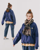 ダブルユーブイプロジェクト(WV PROJECT)  Looking Sweat Shirt Navy SMMT7445