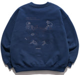 ダブルユーブイプロジェクト(WV PROJECT)  Looking Sweat Shirt Navy SMMT7445