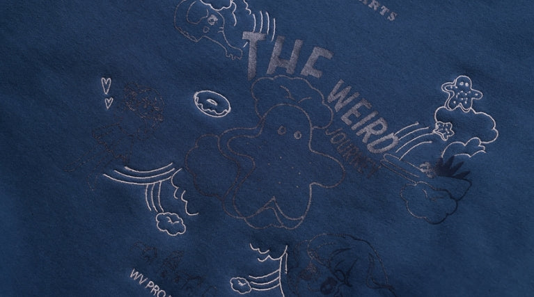 ダブルユーブイプロジェクト(WV PROJECT)  Looking Sweat Shirt Navy SMMT7445
