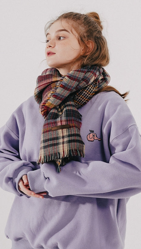 ダブルユーブイプロジェクト(WV PROJECT)  Looking Sweat Shirt lavender SMMT7445