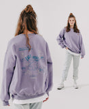 ダブルユーブイプロジェクト(WV PROJECT)  Looking Sweat Shirt lavender SMMT7445