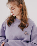 ダブルユーブイプロジェクト(WV PROJECT)  Looking Sweat Shirt lavender SMMT7445