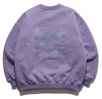 ダブルユーブイプロジェクト(WV PROJECT)  Looking Sweat Shirt lavender SMMT7445
